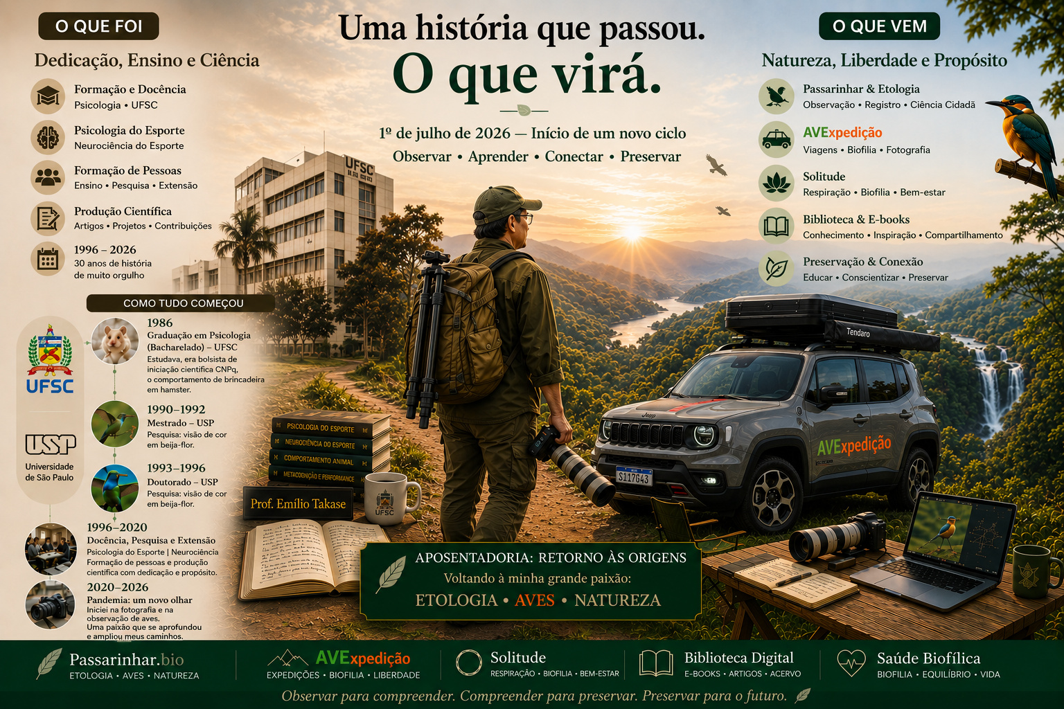Infográfico Quem Sou - Uma história que passou. O que virá.